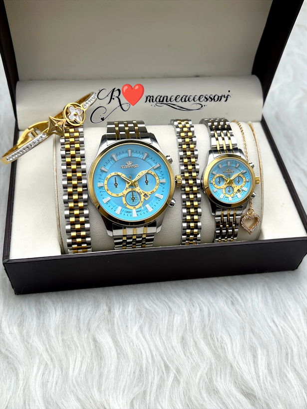 ساعت ست برند الگانس رنگ ثابت تقویمدار